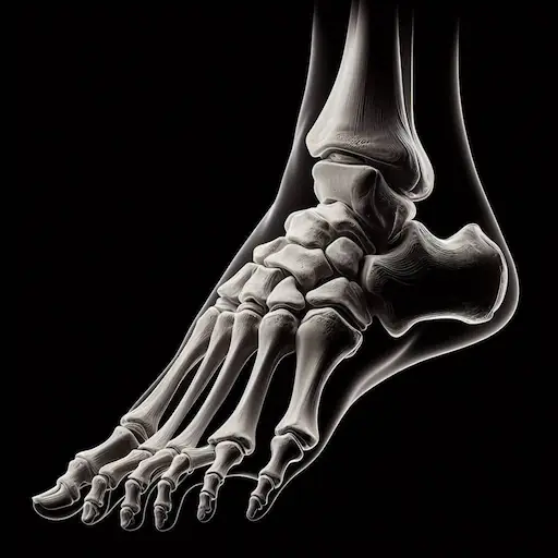 Pie Tridimensional para radiografía de pie